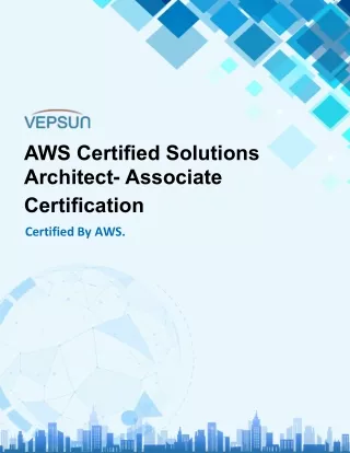 AWS Certified Solutions Architect- Associate Certification