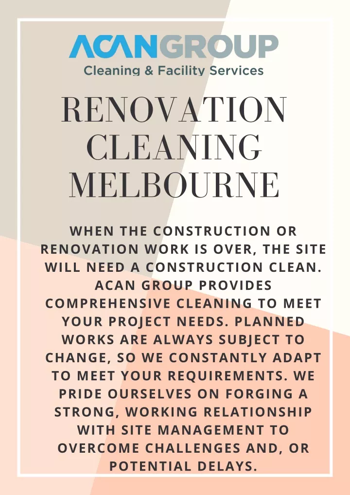 renovation cleaning melbourne