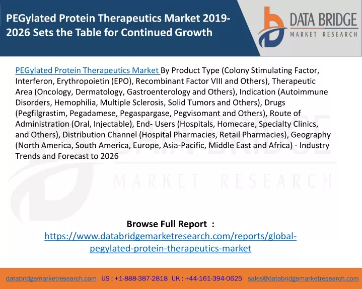 pegylated protein therapeutics market 2019 2026