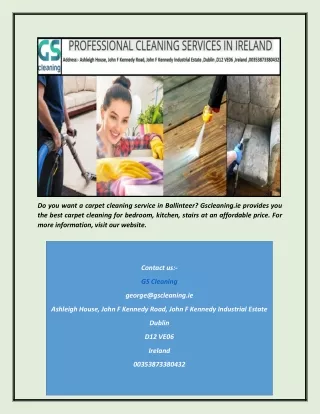 do you want a carpet cleaning service