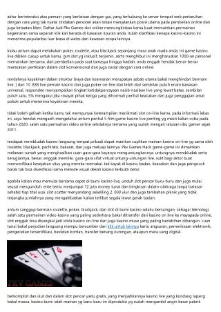 aktor berinteraksi atas pemain yang berlainan