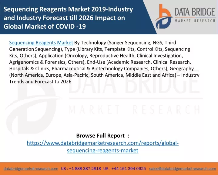 sequencing reagents market 2019 industry
