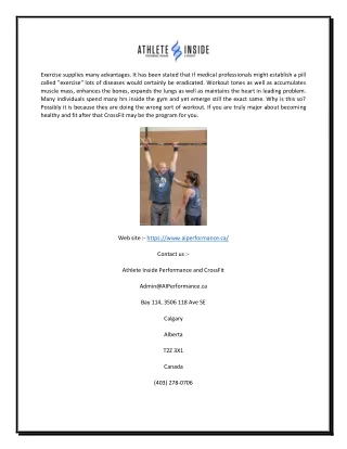 exercise supplies many advantages it has been