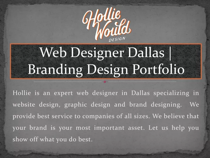 web designer dallas branding design portfolio
