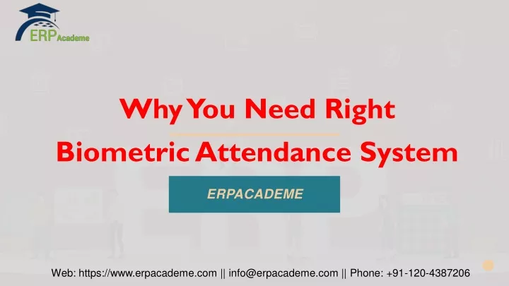 why you need right biometric attendance system