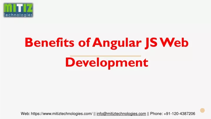 benefits of angular js web development