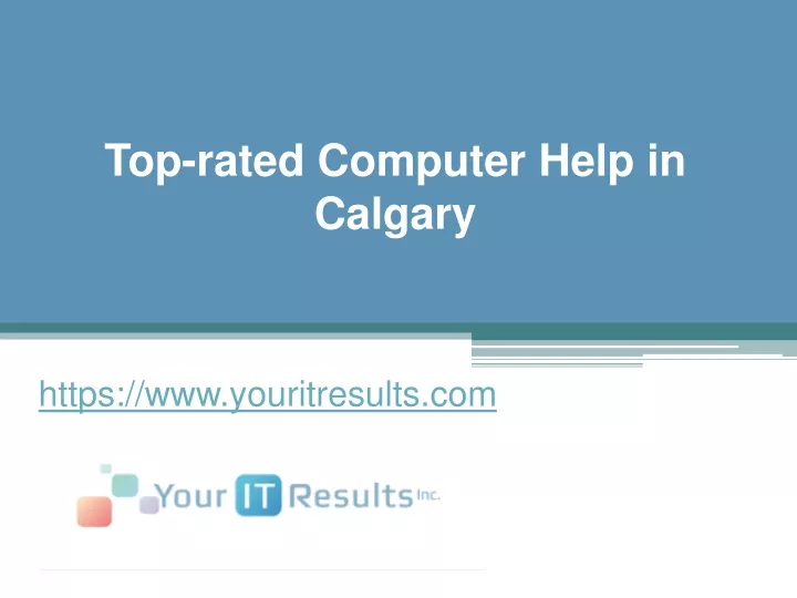 top rated computer help in calgary
