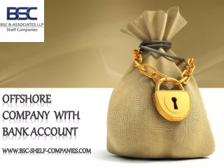 Offshore  Company  With Bank Account - BSC & Associates