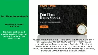 FunTimeHomeGoods.com - Support@funtimehomegoods.com