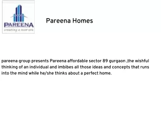 Pareena Groups