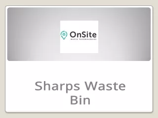 sharps w aste bin