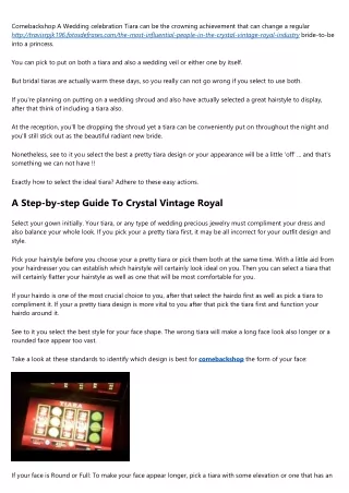 20 Insightful Quotes About Crystal Vintage Royal
