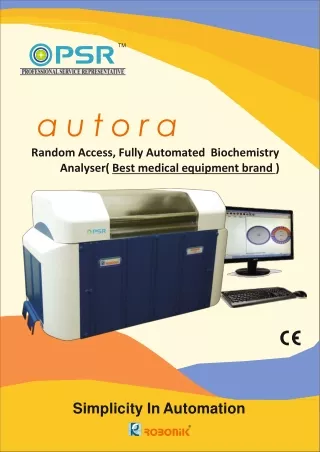 Fully automatic biochemistry analyser | Finova healthcare