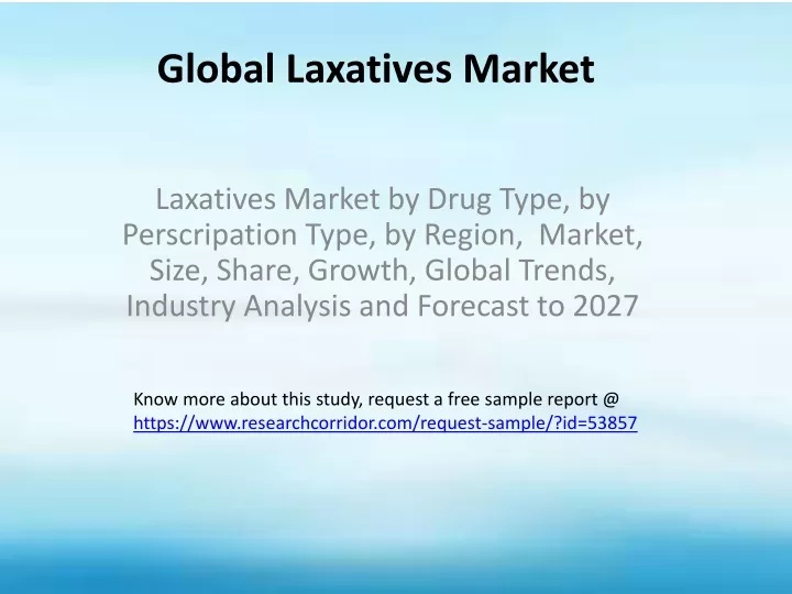 global laxatives market