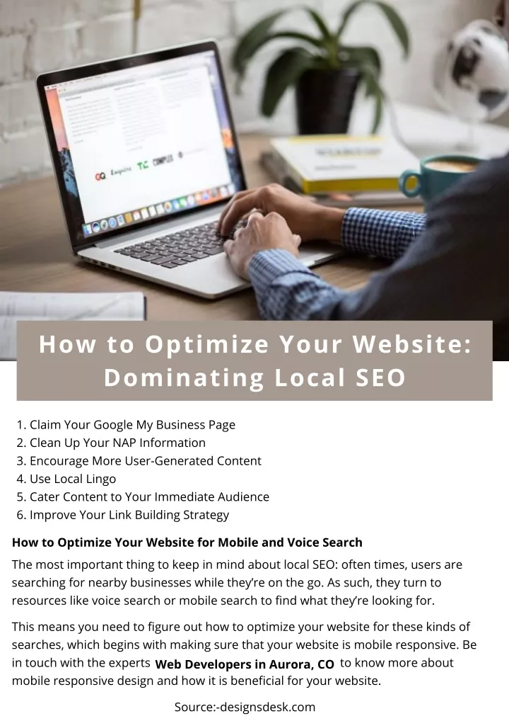 how to optimize your website dominating local seo