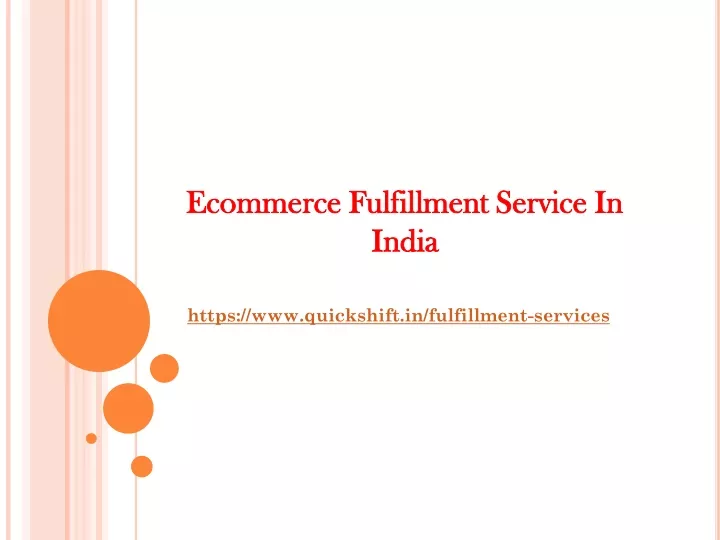 ecommerce fulfillment service in ecommerce