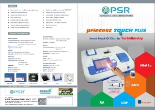 Prietest Touch Plus | Finova healthcare