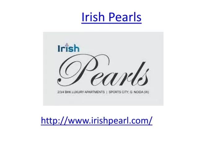 irish pearls