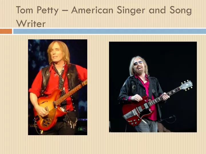 tom petty american singer and song writer