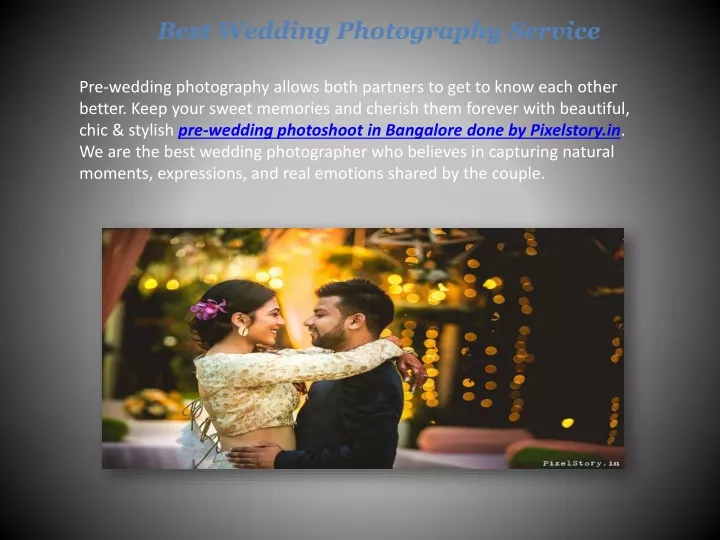 best wedding photography service