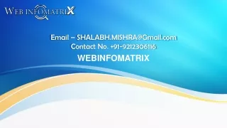 webinfomatrix Presentation