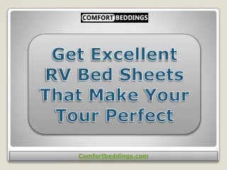 get excellent rv bed sheets that