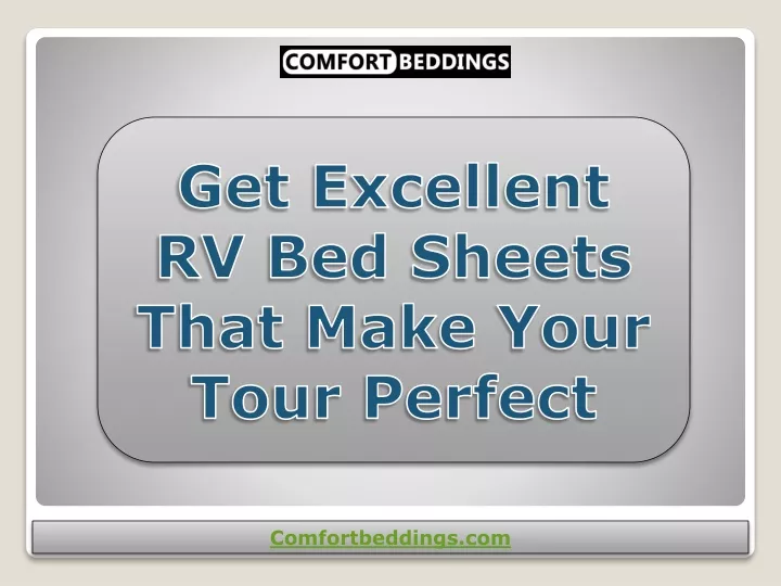 get excellent rv bed sheets that