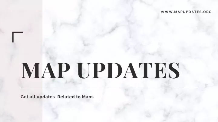 www mapupdates org
