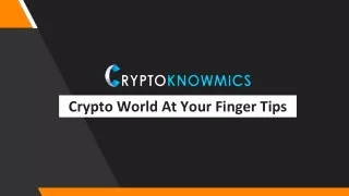crypto world at your finger tips