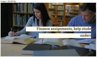 Finance Assignment Help Online from Best Expert