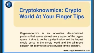cryptoknowmics crypto world at your finger tips