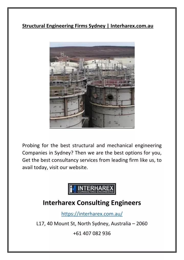 structural engineering firms sydney interharex