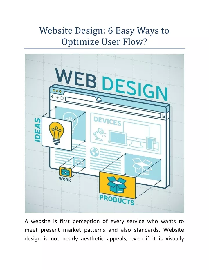 website design 6 easy ways to optimize user flow