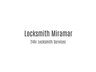 Locksmith Miramar