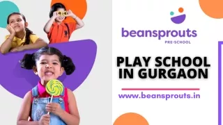 Best Pre Nursery School in Gurgaon | Beansprouts Pre-School