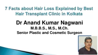 7 Points Regarding Hair Loss Says by Best Hair Transplant Center in Kolkata