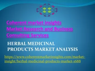 Herbal medicinal products market analysis