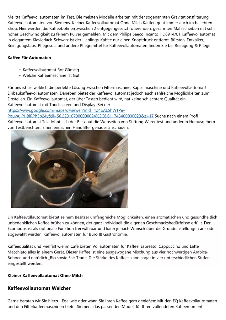 melitta kaffeevollautomaten im test die meisten