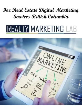 For Real Estate Digital Marketing Services British Columbia