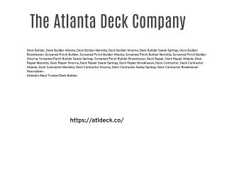 The Atlanta Deck Company