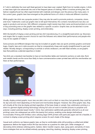 a t shirt is definitely the most well liked