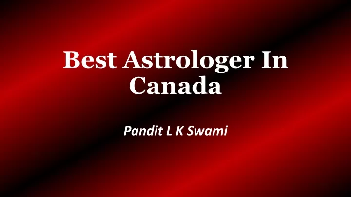 best astrologer in canada