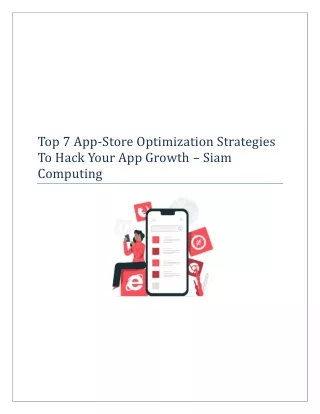 Top 7 app-store optimization strategies to hack your app growth