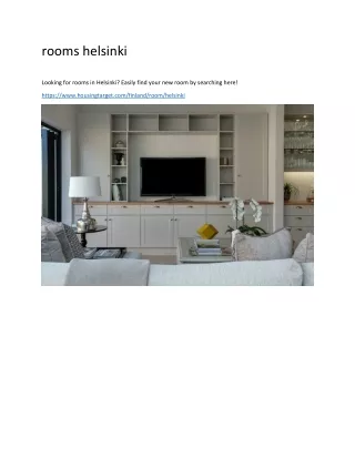 rooms helsinki