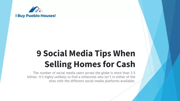 9 social media tips when selling homes for cash