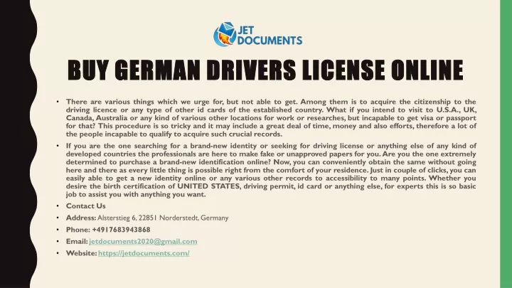 buy german drivers license online