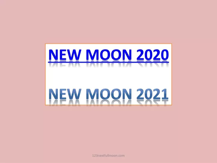new moon 2020 new moon 2021