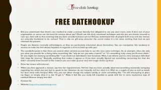 free datehookup