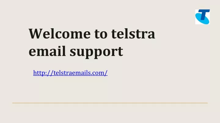 welcome to telstra email support
