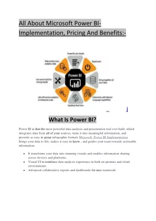 All About Microsoft Power BI